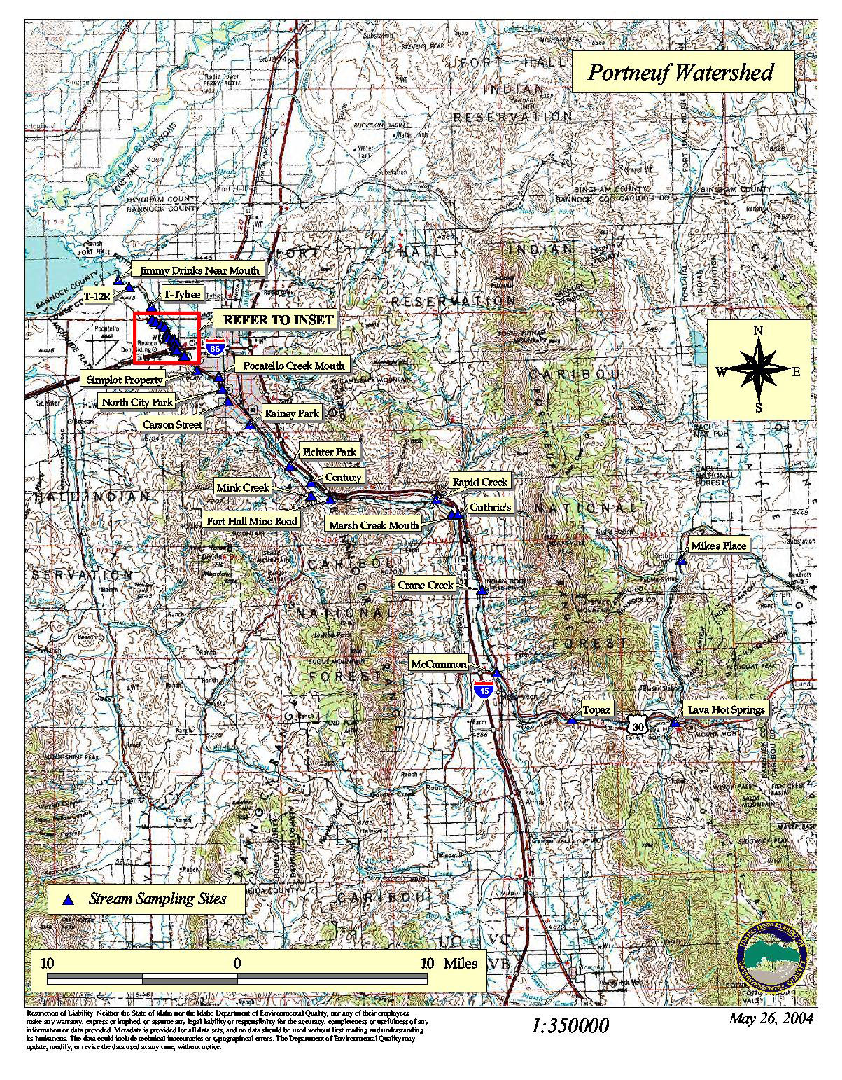 Entire Portneuf Watershed Map